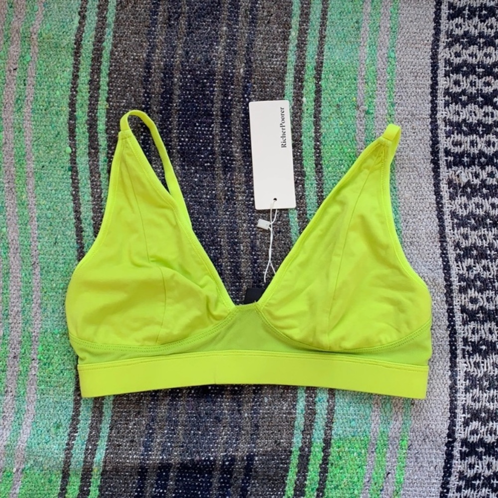 SOLD 🍋 Neo lime Richer Poorer high cut bralette